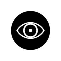 Eye icon. Human eye, vision and view illustration sign. Visible, sleep and medicine supervision observe, lens or cry symbols. vector