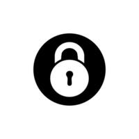 Lock icon . Closed illustration sign. Padlock symbol or logo. vector