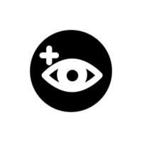 Eye icon. Human eye, vision and view illustration sign. Visible, sleep and medicine supervision observe, lens or cry symbols. vector