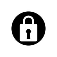 Lock icon . Closed illustration sign. Padlock symbol or logo. vector