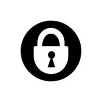 Lock icon . Closed illustration sign. Padlock symbol or logo. vector