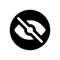 Eye icon. Human eye, vision and view illustration sign. Visible, sleep and medicine supervision observe, lens or cry symbols. vector