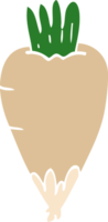 cartoon doodle root vegetable png