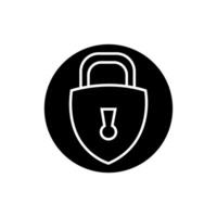 Lock icon . Closed illustration sign. Padlock symbol or logo. vector