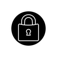 Lock icon . Closed illustration sign. Padlock symbol or logo. vector