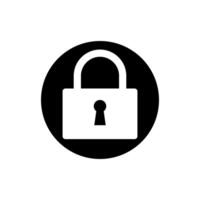 Lock icon . Closed illustration sign. Padlock symbol or logo. vector