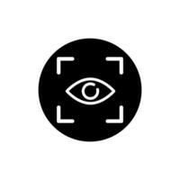 Eye icon. Human eye, vision and view illustration sign. Visible, sleep and medicine supervision observe, lens or cry symbols. vector