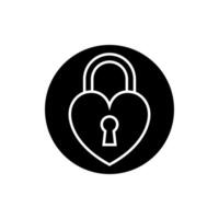 Lock icon . Closed illustration sign. Padlock symbol or logo. vector