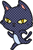 cartone animato gatto fissando png