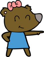 female bear cartoon png