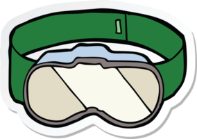 sticker of a cartoon goggles png