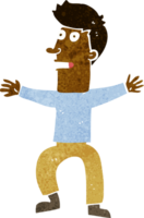 cartoon startled man png