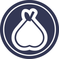 organic pear circular icon symbol png