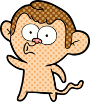 cartoon hooting monkey png