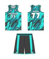 Jersey basketball template design. Basketball uniform mockup design. Concept design basketball jersey. vector