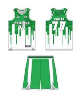 Jersey basketball template design. Basketball uniform mockup design. Concept design basketball jersey. vector