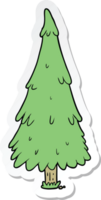 adesivo di un albero di natale dei cartoni animati png