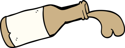 Cartoon-Doodle-Flasche Schokoladenmilch png