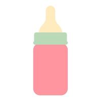 Baby milk bottle icon isolate on white background. vector