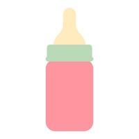 Baby milk bottle icon isolate on white background. vector