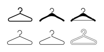 Hanger icon set isolate on white background. vector