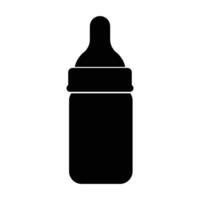 Baby milk bottle icon isolate on white background. vector