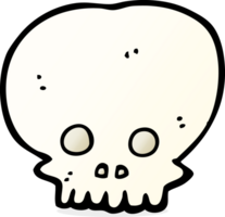 symbole de crâne effrayant de dessin animé png
