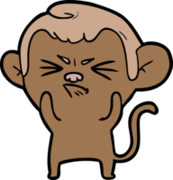 cartoon annoyed monkey png