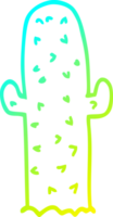 verkoudheid helling lijn tekening van een tekenfilm cactus png