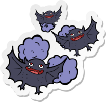 sticker of a cartoon vampire bats png