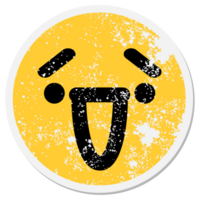 happy laughing face circle png