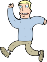 cartoon doodsbange man png