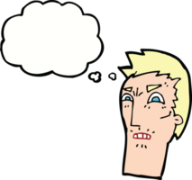 cartoon angry face with thought bubble png