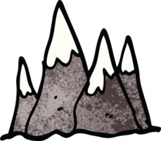 cartoon doodle hohe berge png