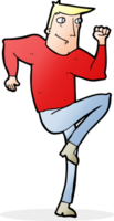 cartoon man jogging on spot png