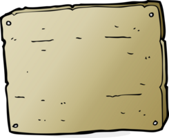 cartoon wooden board png