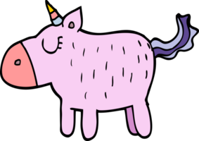 cartoon doodle cute unicorn png