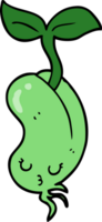 cartoon sprouting bean png