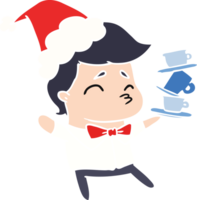 main tiré Noël dessin animé de kawaii garçon png