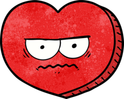cartoon angry heart png
