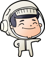 astronauta de desenho animado feliz png