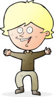 cartoon happy boy laughing png