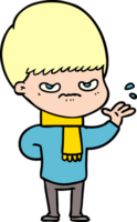 annoyed cartoon boy png