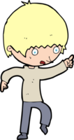 cartoon worried boy pointing png
