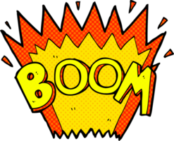 cartone animato comico libro esplosione png
