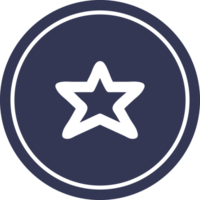 estrella forma circular icono símbolo png