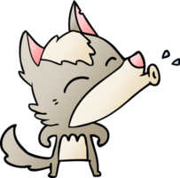 heulender Wolf-Cartoon png