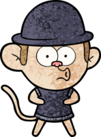 cartoon surprised monkey png