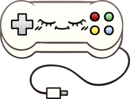 gradient shaded cartoon of a game controller png