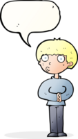 cartoon curious man with speech bubble png